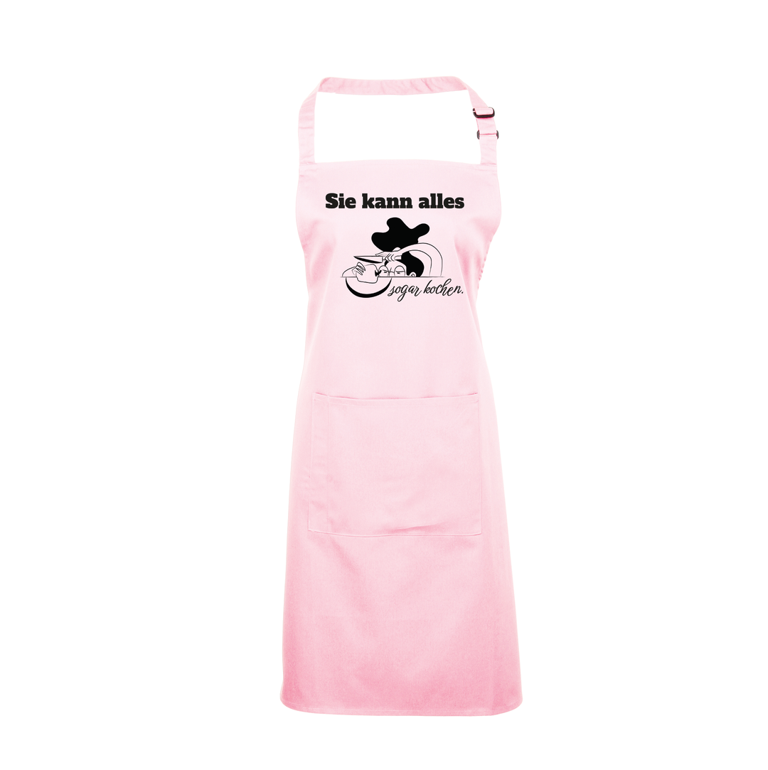 Kochschürze „Sie kann alles – sogar kochen“ – Lustige Schürze für Frauen | Geschenkidee für Mama & Powerfrauen