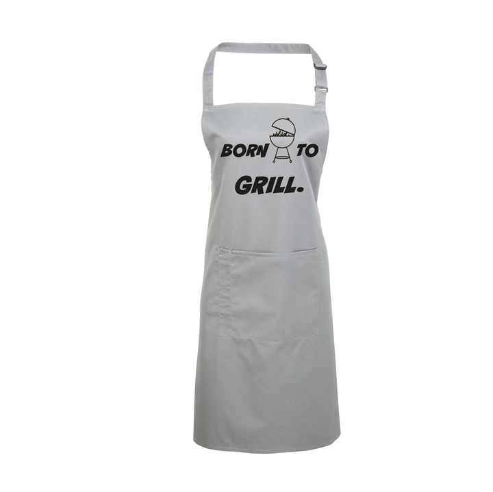 Grillschürze „Born to Grill“ – Lustige BBQ Schürze für Männer | Perfektes Geschenk für Grillmeister