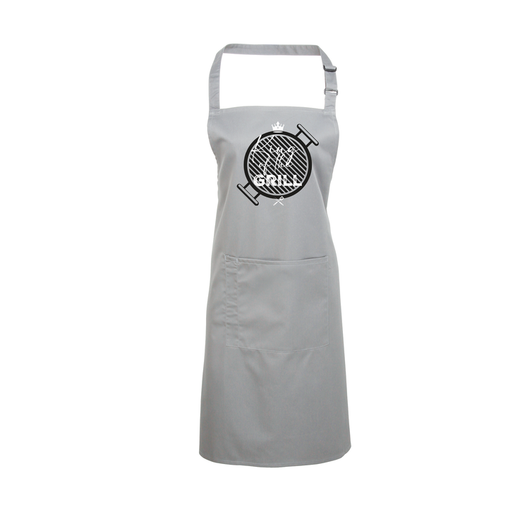Grillschürze „King of the Grill“ – Lustige BBQ Schürze für Männer | Perfektes Geschenk für Grillmeister
