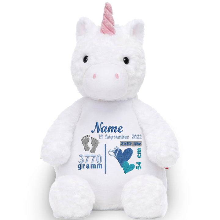 Kuscheltier Einhorn mit Namen