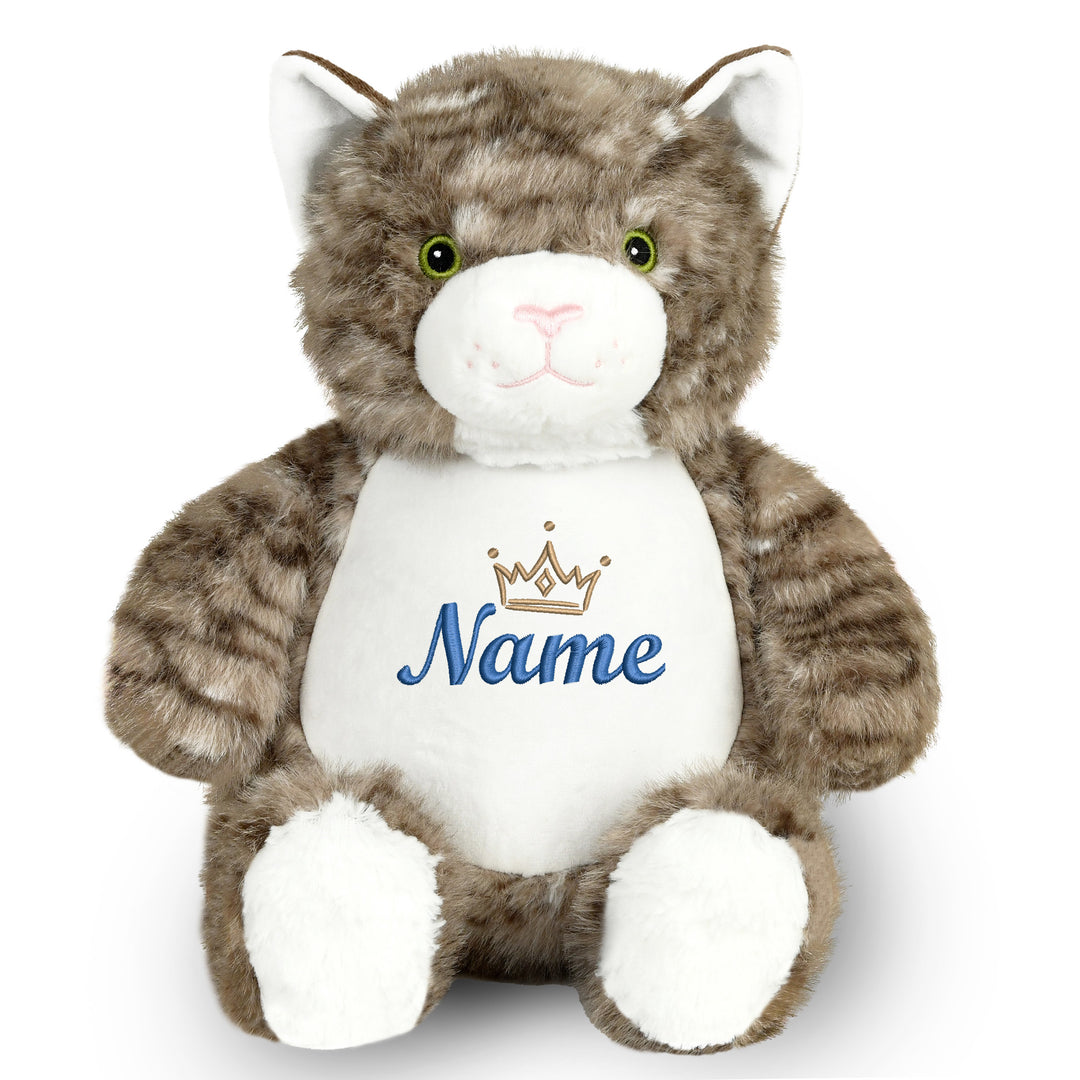 Personalisiertes Kuscheltier Cat mit Name – Geschenk zur Geburt oder Taufe