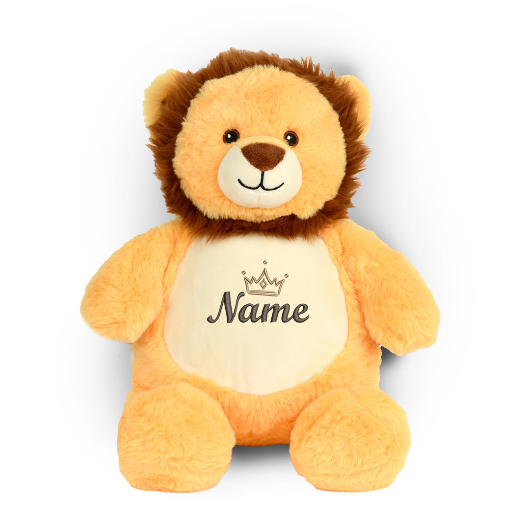 Personalisiertes Kuscheltier Baby Lion mit Name – Geschenk zur Geburt oder Taufe