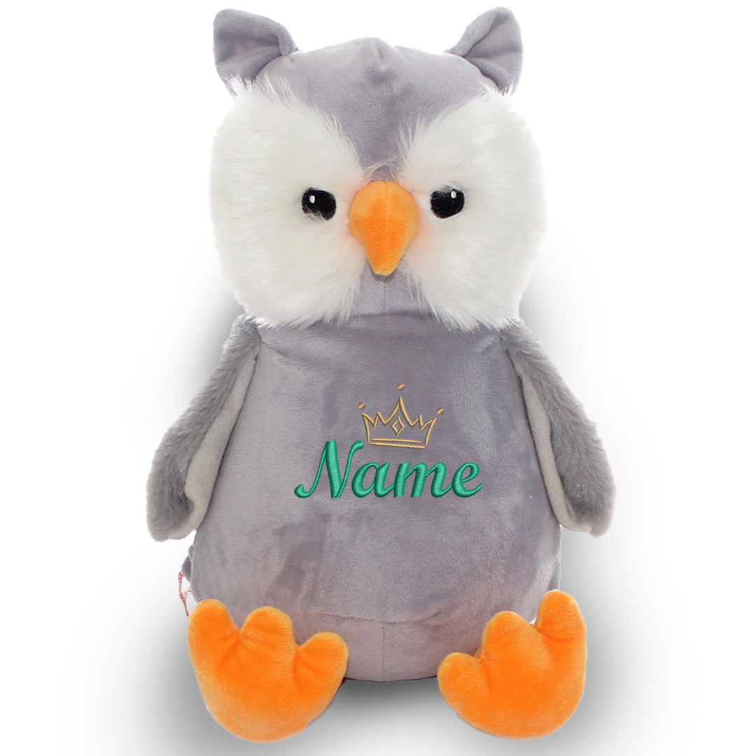 Personalisiertes Kuscheltier Owl mit Name – Geschenk zur Geburt oder Taufe