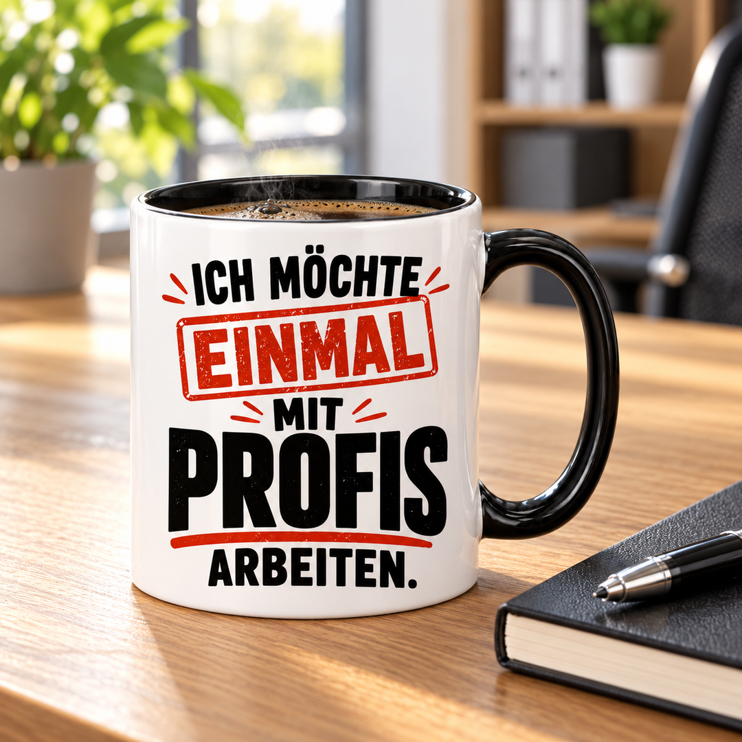 Ich möchte einmal mit Profis arbeiten – Tasse – lifestyle