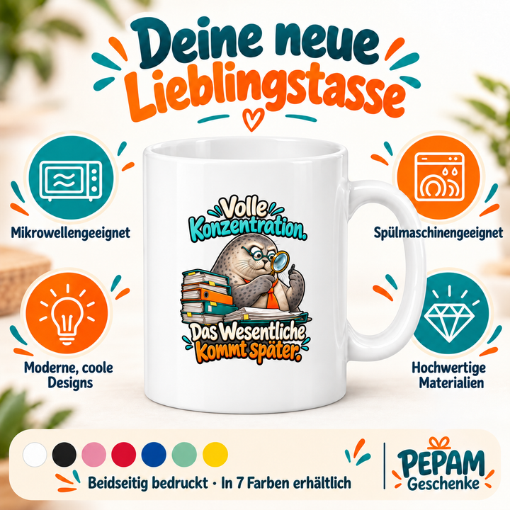 PEPAM Geschenke – Vorteile der Seehund-Tasse