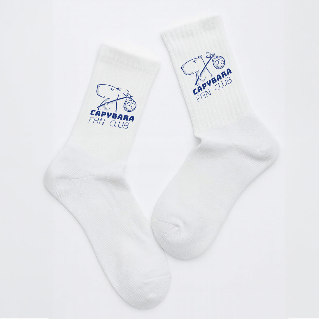 Socken „Capybara Fun Club“ – Lustige Tier-Socken mit Capybara-Motiv | Chill & Fun Style | Made in Europe