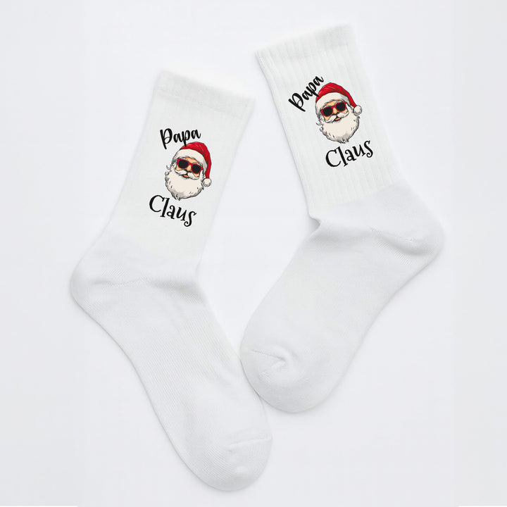Socken „Papa Claus“ – Lustige Weihnachtssocken für Männer | Christmas Fun Socks | Geschenkidee für Papas | Made in Europe