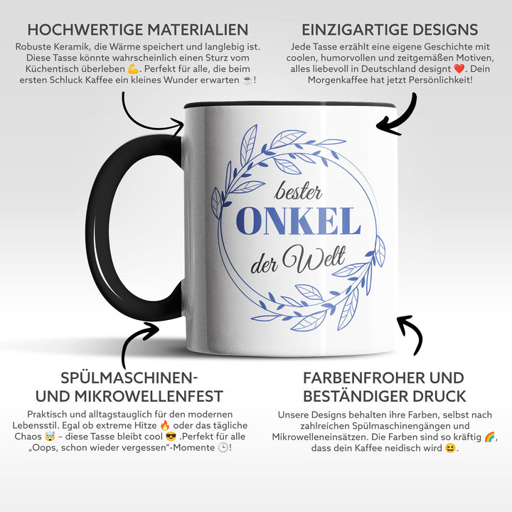 Tasse "Bester Onkel der Welt" – Charmantes Geschenk für Onkel