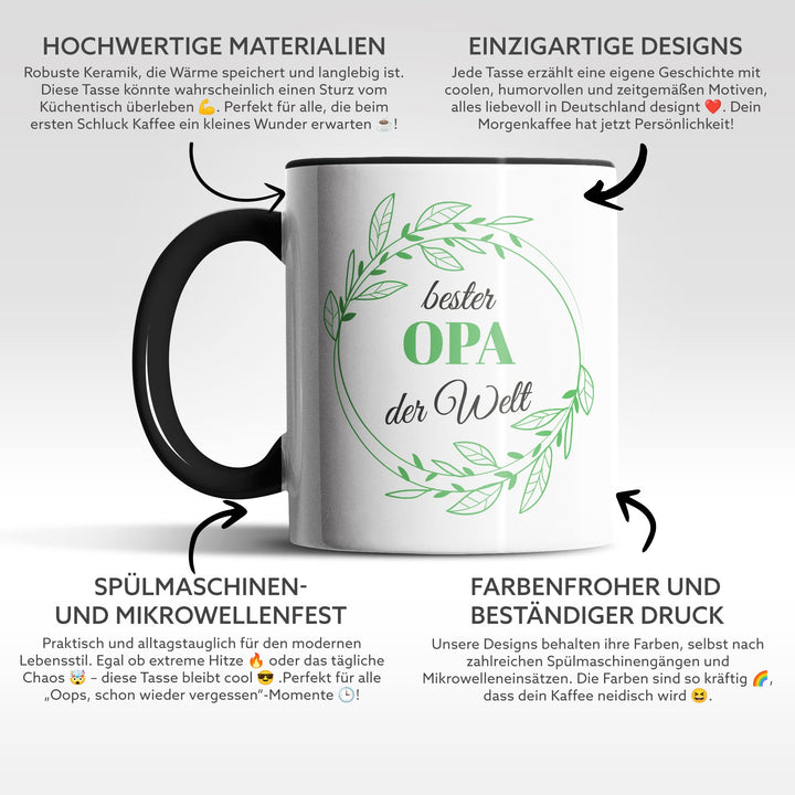 Tasse "Bester Opa der Welt" – Charmantes Geschenk für Großväter