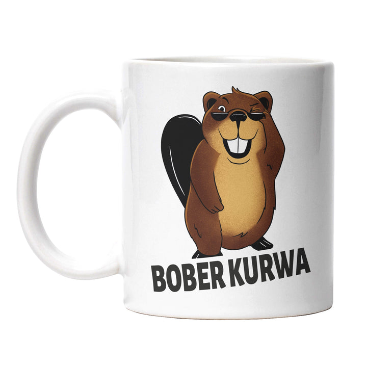 Lustige Tasse "Bober Kurwa" – Humorvolles Geschenk für jeden Anlass
