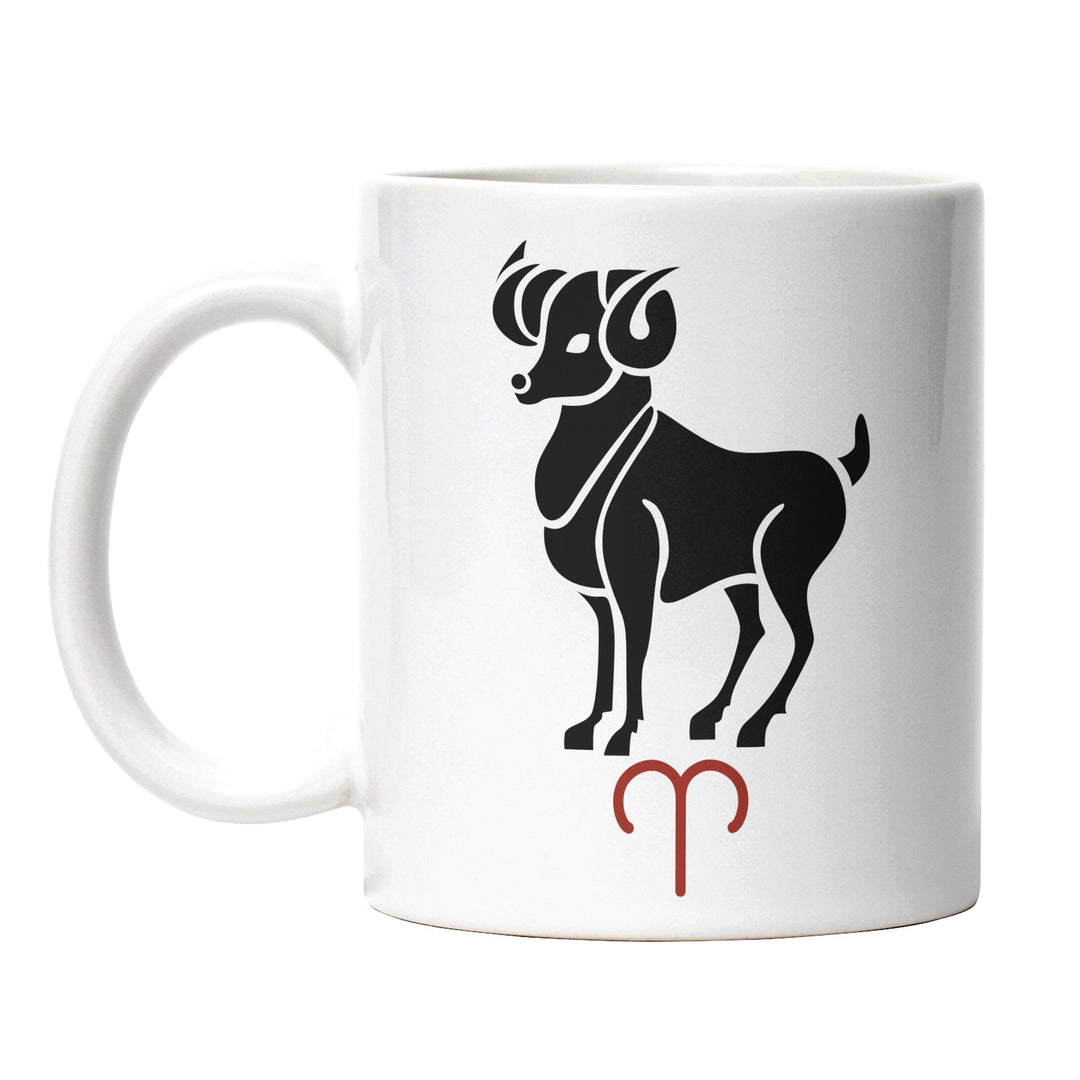 Tasse "Widder-Sternzeichen" – Dynamische Sternzeichen-Tasse für echte Widder