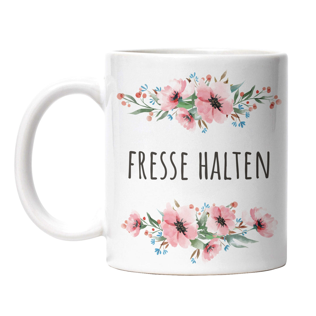 Tasse "Fresse halten" – Lustige Sarkasmus-Tasse für Büro & Alltag