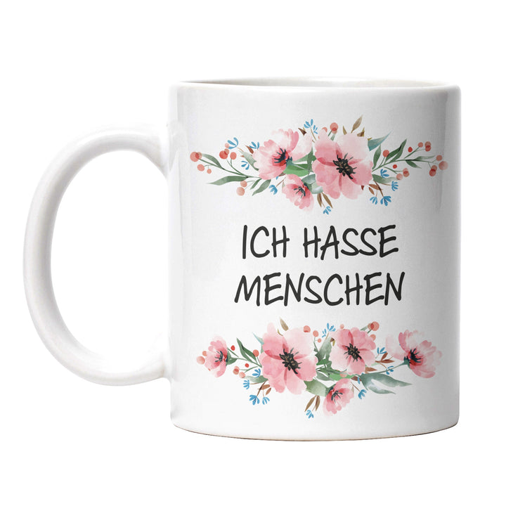 Tasse "Ich hasse Menschen" – Perfektes Geschenk für introvertierte Kaffeejunkies