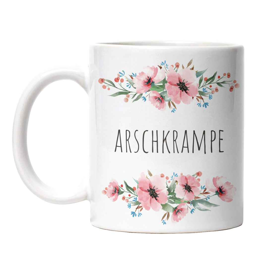 Tasse "Arschkrampe" – Lustige Sarkasmus-Tasse für Büro & Alltag
