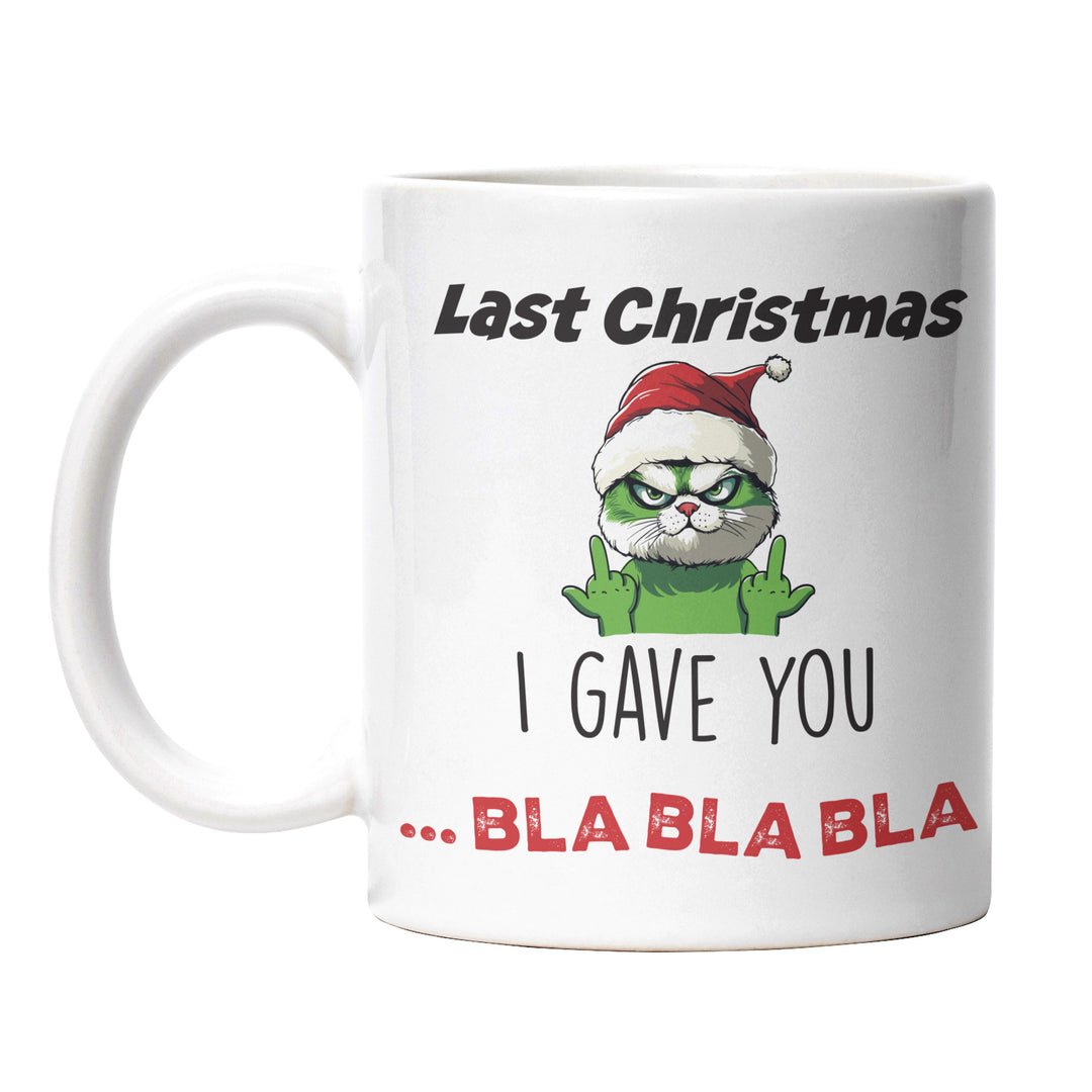 Last Christmas I Gave You Bla Bla Bla Tasse – Lustige Weihnachts-Tasse mit Spruch | PEPAM Geschenke