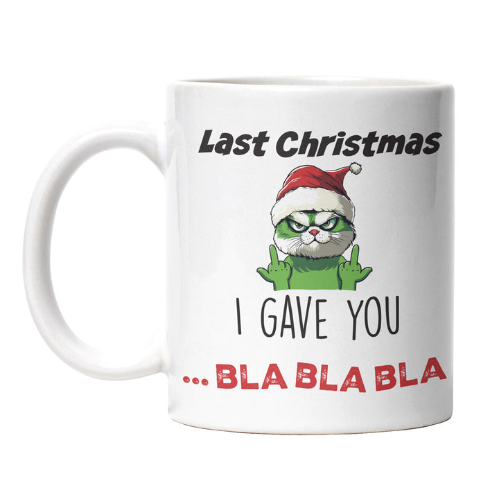 Last Christmas I Gave You Bla Bla Bla Tasse – Lustige Weihnachts-Tasse mit Spruch | PEPAM Geschenke
