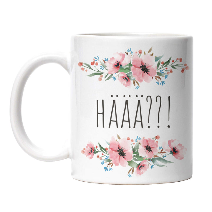 Tasse "HÄÄÄ" – Lustige Spruch-Tasse für Verwirrte & Morgenmuffel