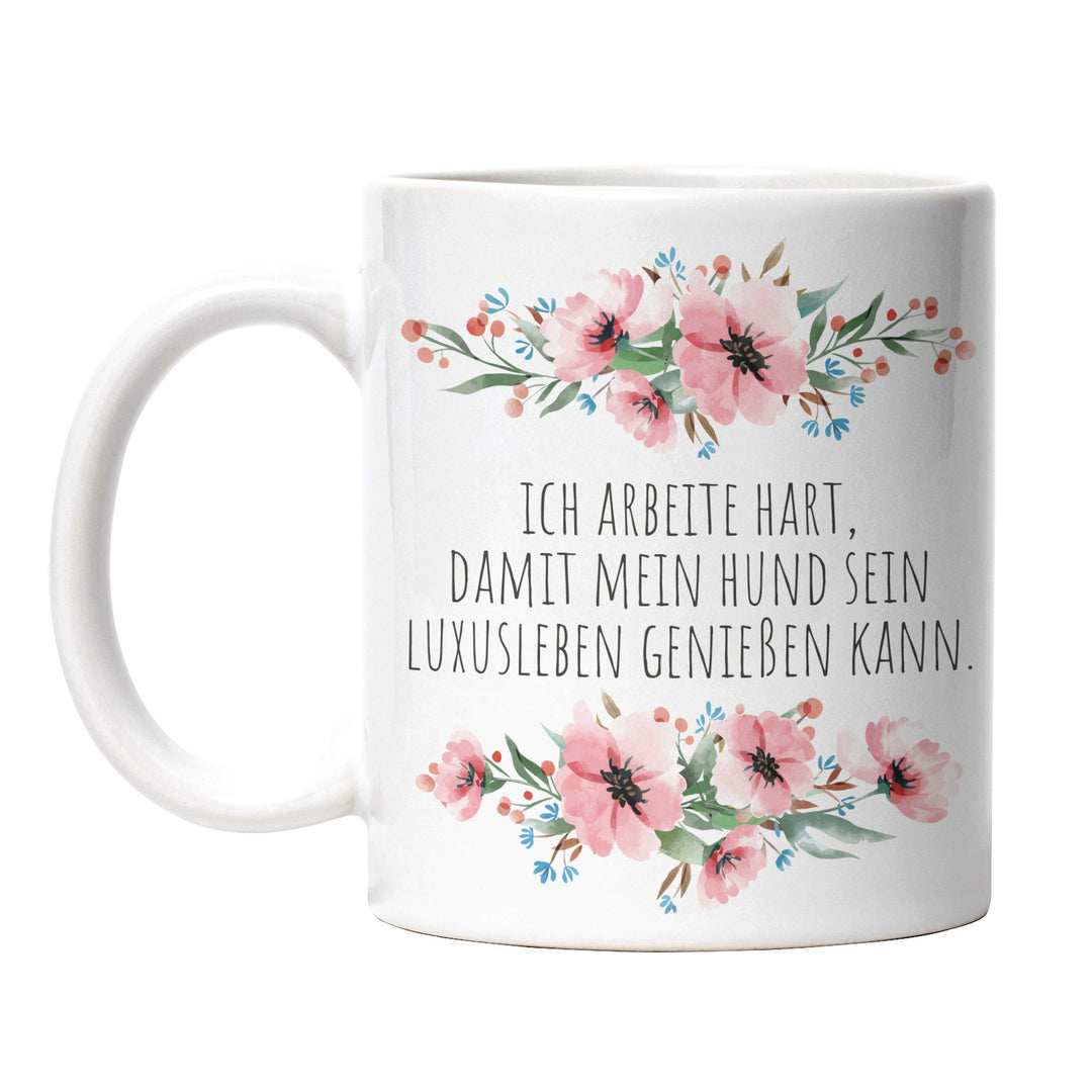 Tasse "Hund Luxusleben genießen" – Lustige Geschenkidee für Hundeliebhaber