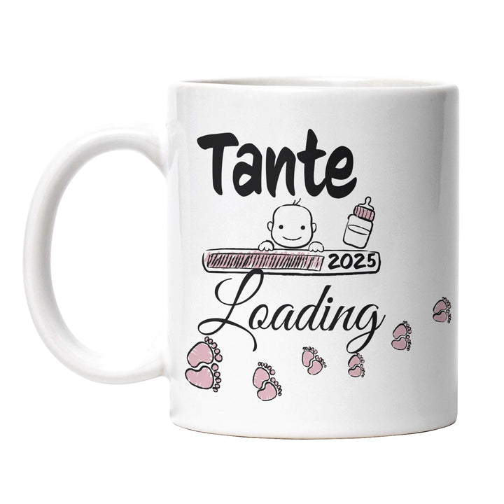 Lustige Tasse "Tante Loading" – Charmantes Geschenk für werdende Tanten