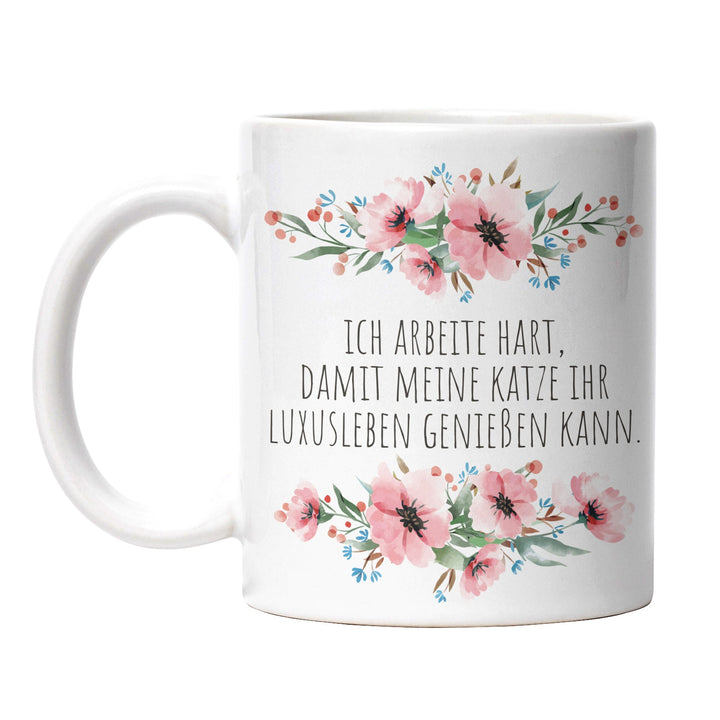 Tasse "Katze Luxusleben" – Lustige Geschenkidee für Katzenliebhaber