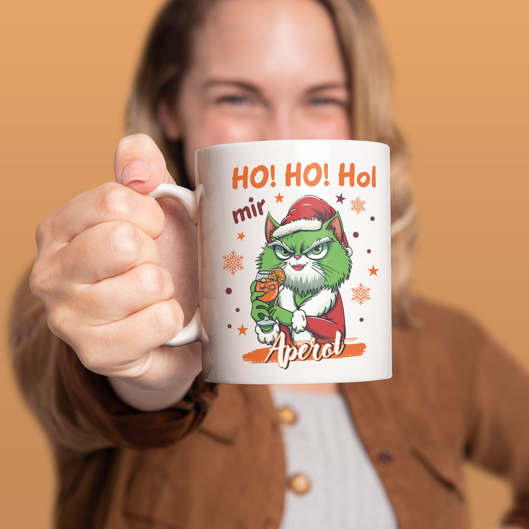 Ho Ho Ho mir Aperol Tasse – Lustige Weihnachts-Tasse für Aperol-Fans | PEPAM Geschenke