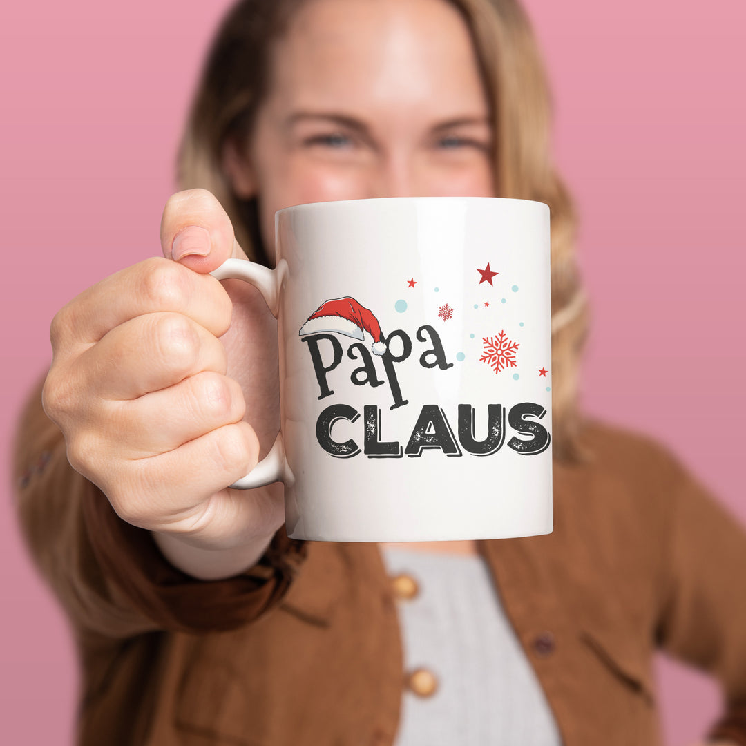 Papa Claus mit Mütze Tasse – Lustige Weihnachts-Tasse für Väter & Familien | PEPAM Geschenke