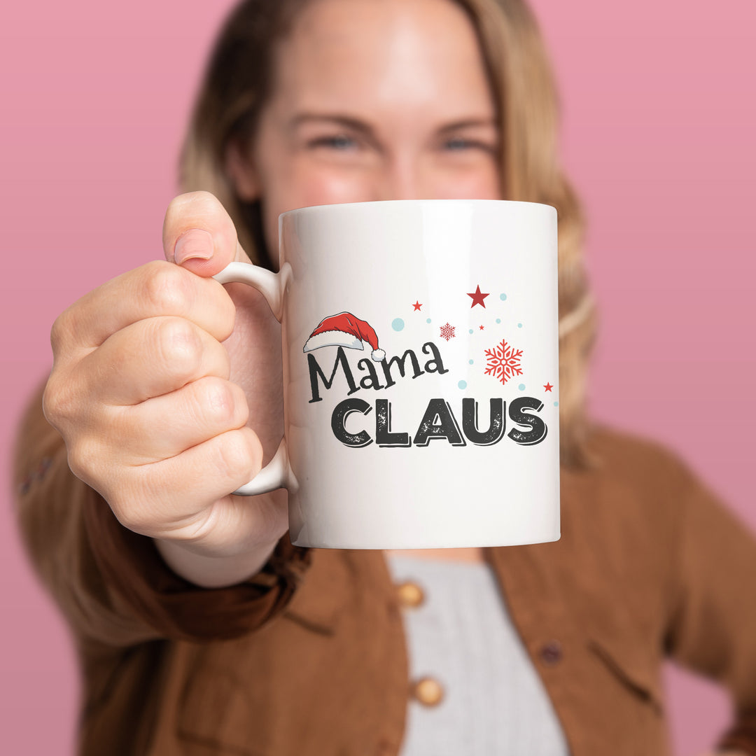 Mama Claus mit Mütze Tasse – Lustige Weihnachts-Tasse für Mamas & Familien | PEPAM Geschenke