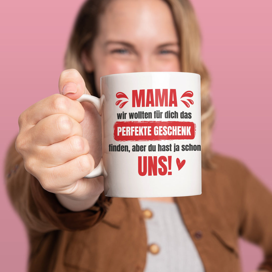 Lustige Tasse "Mama, das perfekte Geschenk" – Charmantes Geschenk für Mütter