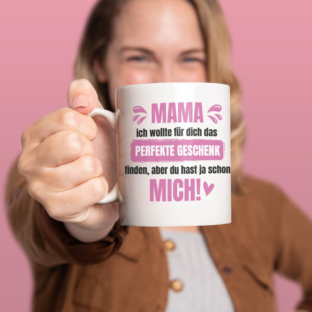 Lustige Tasse "Mama, das perfekte Geschenk" – Charmantes Geschenk für Mütter