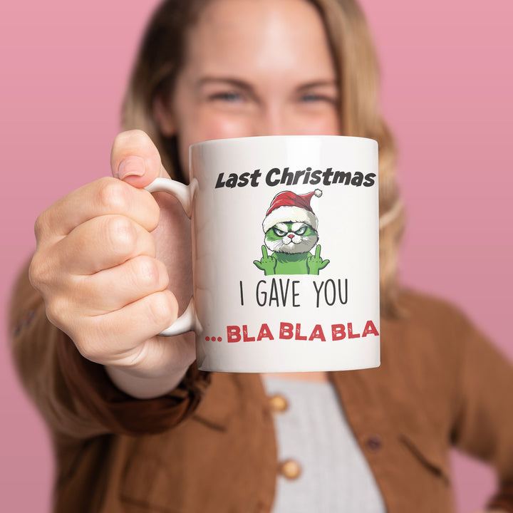 Last Christmas I Gave You Bla Bla Bla Tasse – Lustige Weihnachts-Tasse mit Spruch | PEPAM Geschenke