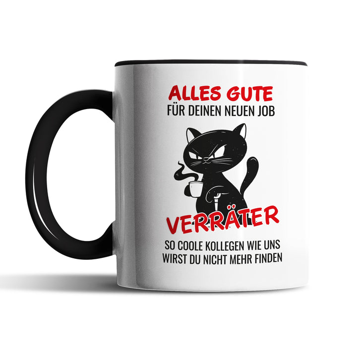 Lustige Tasse "Alles Gute Verräter" – Humorvolles Abschiedsgeschenk für Kollegen