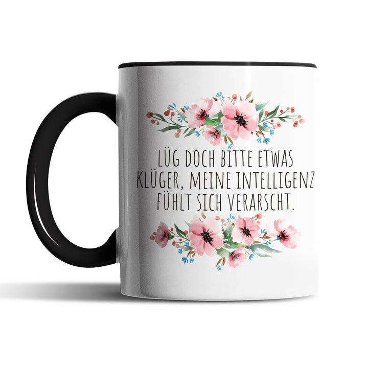 Tasse "Lüg etwas klüger" – Lustige Sarkasmus-Tasse für Büro & Alltag