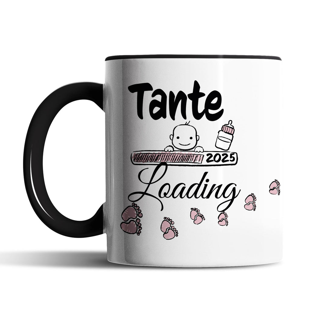 Lustige Tasse "Tante Loading" – Charmantes Geschenk für werdende Tanten