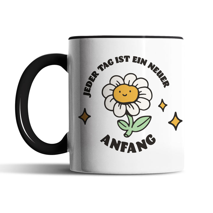 Tasse "Jeder Tag, neuer Anfang" – Motivations-Tasse für einen positiven Start