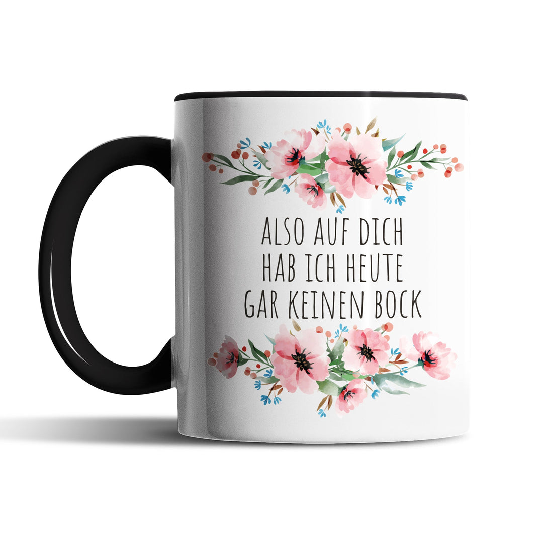 Tasse "Auf dich garkeinen Bock" – Lustige Sarkasmus-Tasse für Büro & Alltag