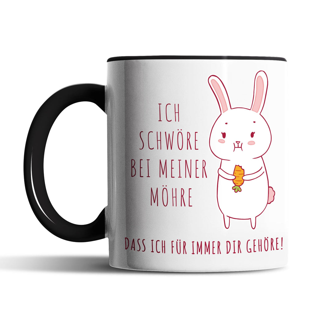 Lustige Tasse "Schwöre bei meiner Möhre" – Witziges Geschenk für Karotten-Fans