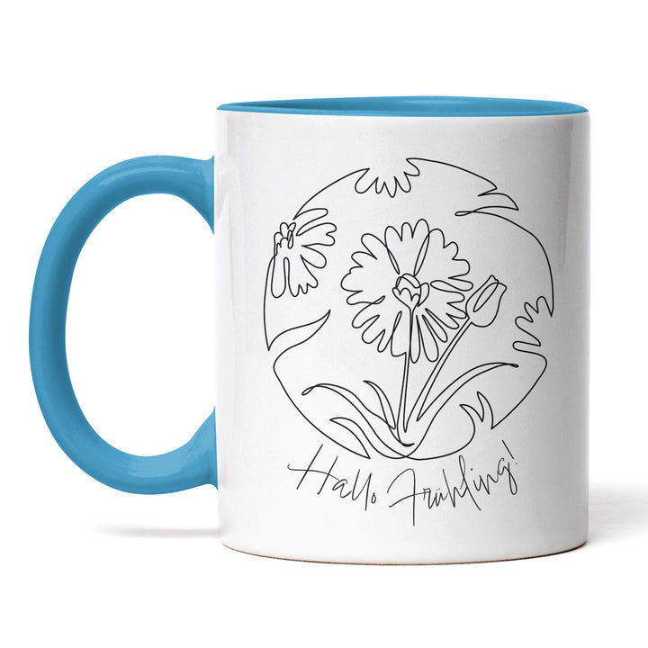 Tasse "Hallo Frühling" – Perfekt für Frühlings- und Naturfreunde