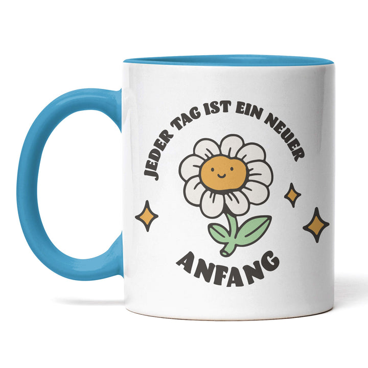 Tasse "Jeder Tag, neuer Anfang" – Motivations-Tasse für einen positiven Start