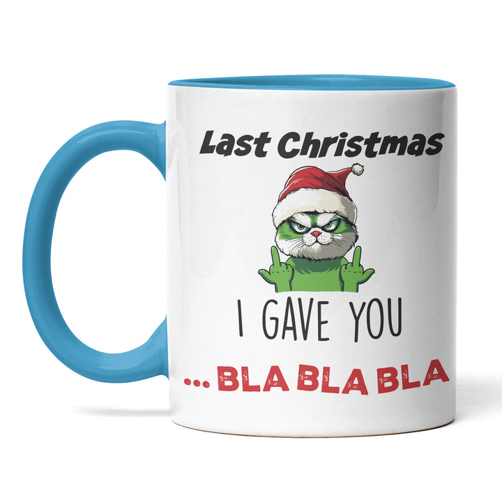 Last Christmas I Gave You Bla Bla Bla Tasse – Lustige Weihnachts-Tasse mit Spruch | PEPAM Geschenke