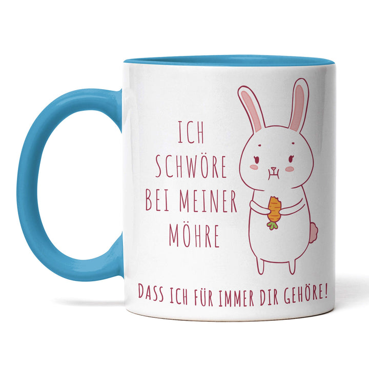 Lustige Tasse "Schwöre bei meiner Möhre" – Witziges Geschenk für Karotten-Fans