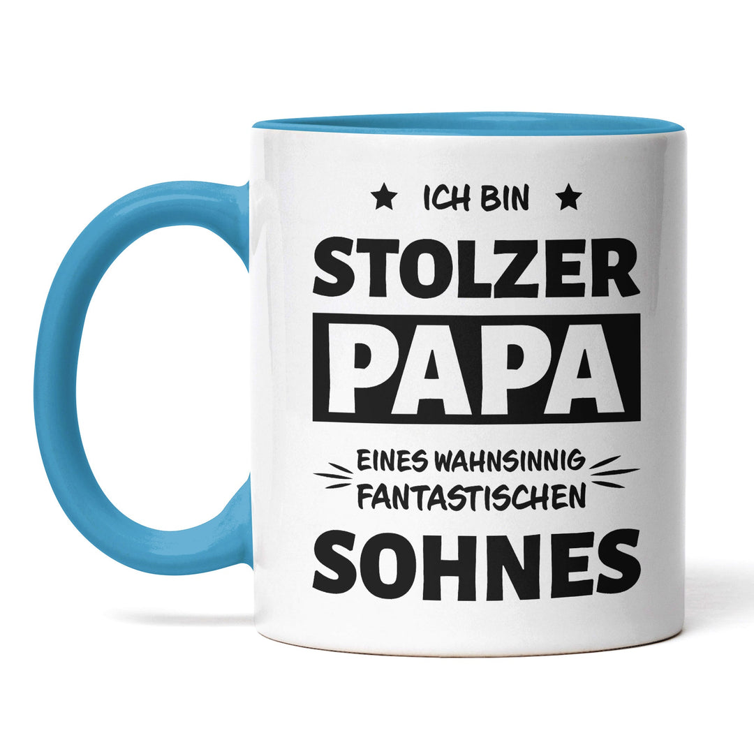 Tasse "Stolzer Papa, fantastischer Sohn" – Liebevolles Geschenk für Väter