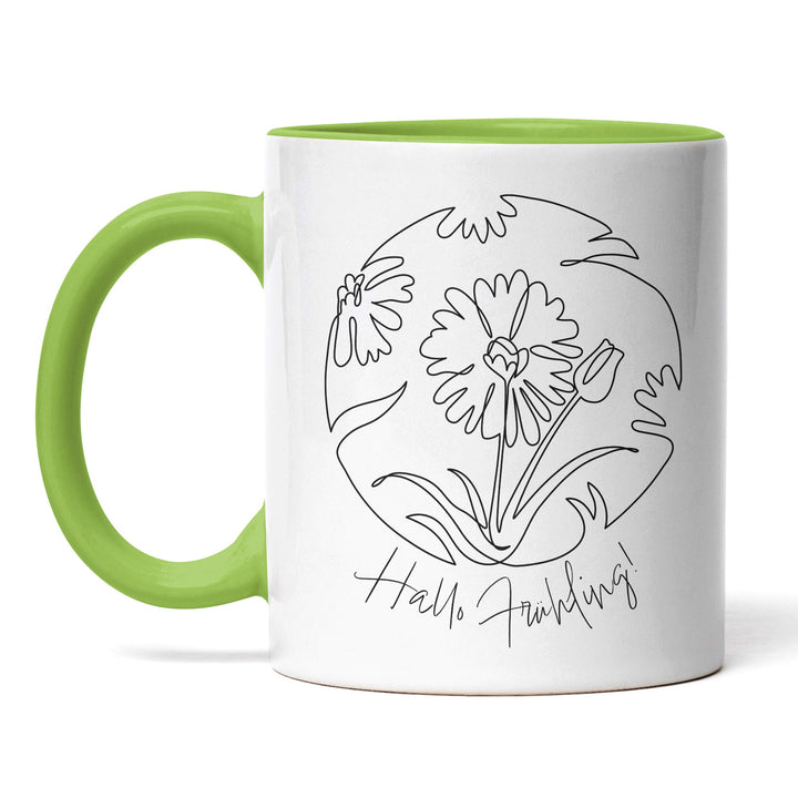 Tasse "Hallo Frühling" – Perfekt für Frühlings- und Naturfreunde