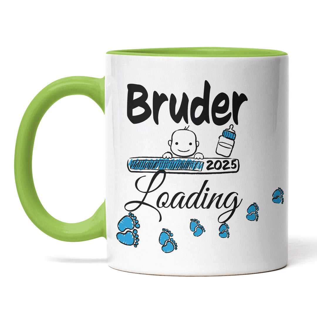 Lustige Tasse "Bruder Loading" – Charmantes Geschenk für werdende Brüder