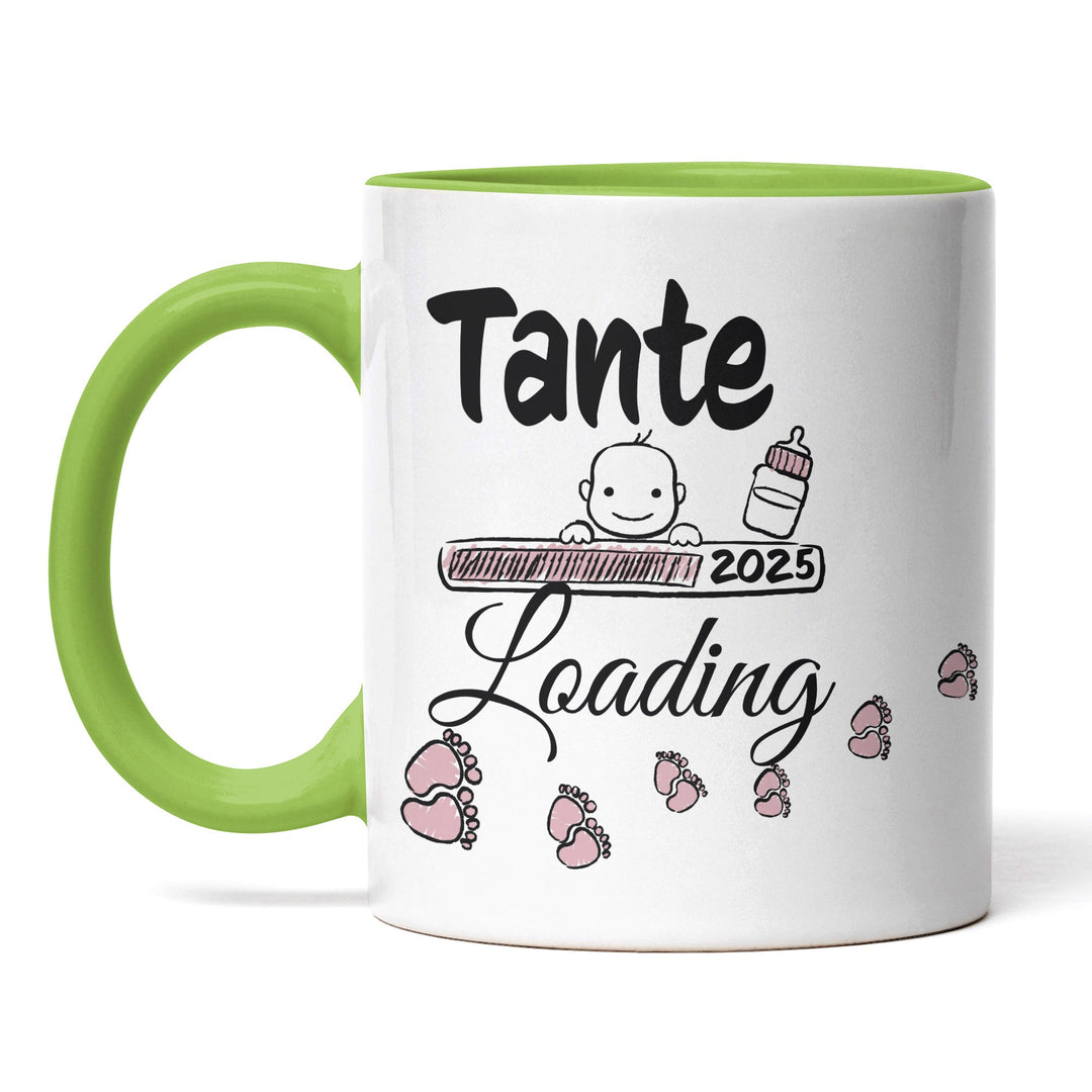 Lustige Tasse "Tante Loading" – Charmantes Geschenk für werdende Tanten