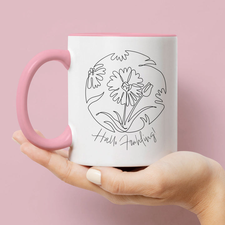 Tasse "Hallo Frühling" – Perfekt für Frühlings- und Naturfreunde