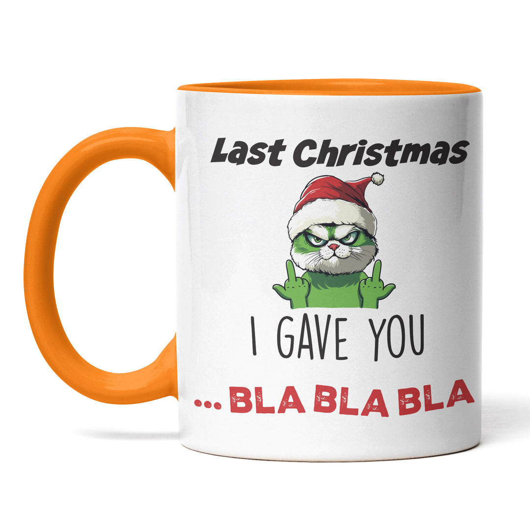 Last Christmas I Gave You Bla Bla Bla Tasse – Lustige Weihnachts-Tasse mit Spruch | PEPAM Geschenke