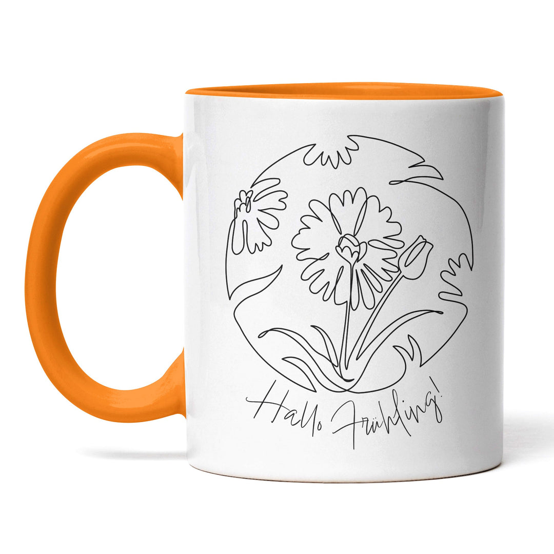 Tasse "Hallo Frühling" – Perfekt für Frühlings- und Naturfreunde