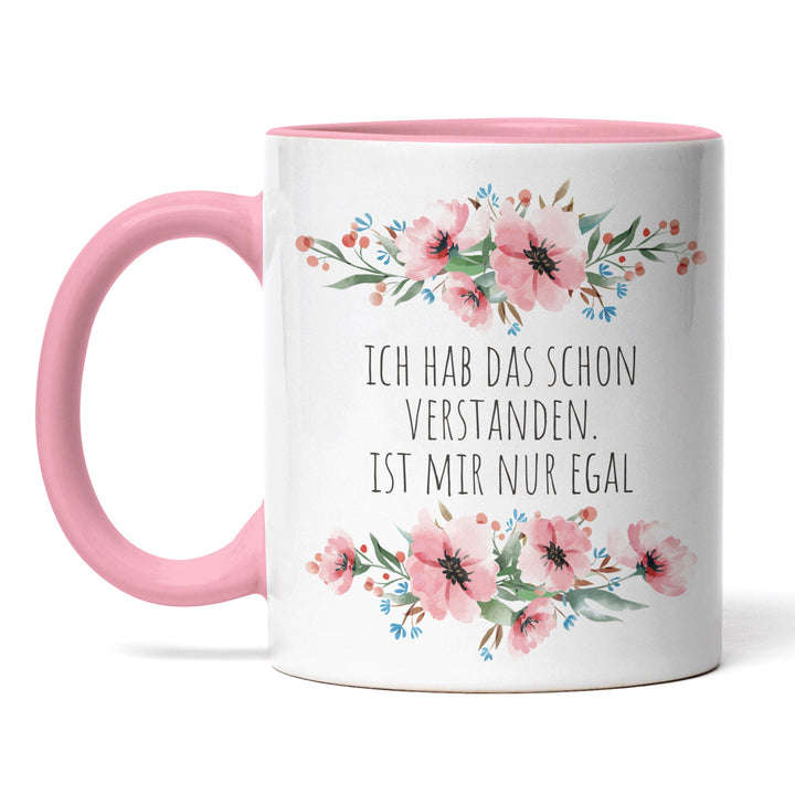 Tasse "Verstanden. Ist mir nur egal" – Lustige Sarkasmus-Tasse für Büro & Alltag