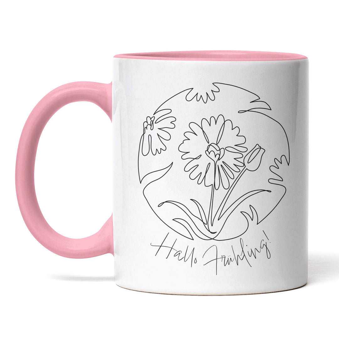 Tasse "Hallo Frühling" – Perfekt für Frühlings- und Naturfreunde