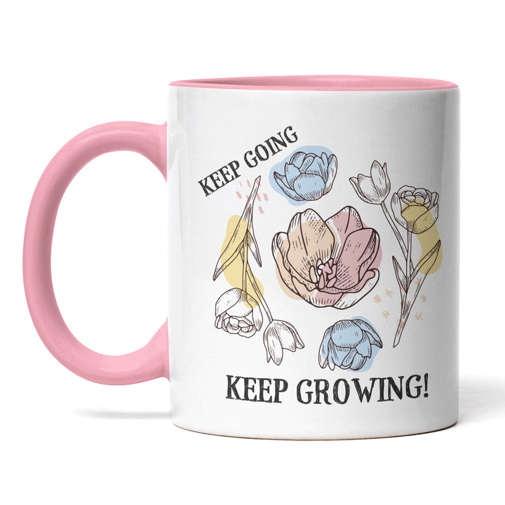Tasse "Keep Going, Keep Growing" – Perfekte Motivation für den Alltag